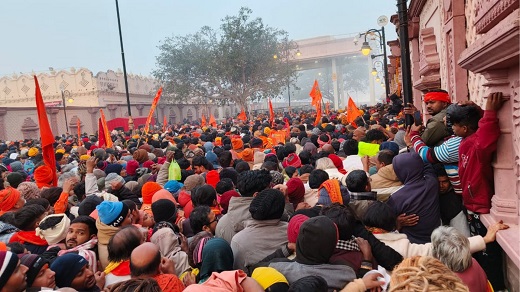 A Historic Gathering Crowds Flock to Ayodhya's Ram Temple